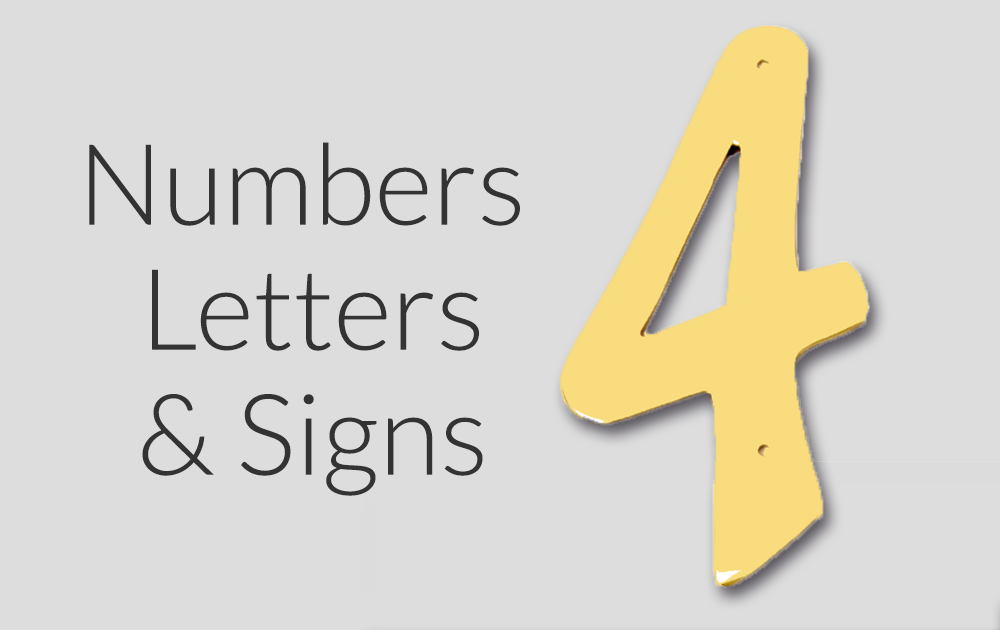 Numbers, Letters & Signs