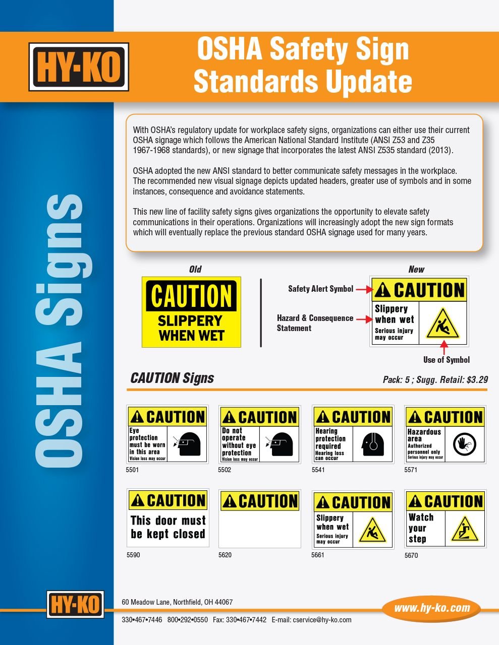 OSHA Safety Sign Standards Update